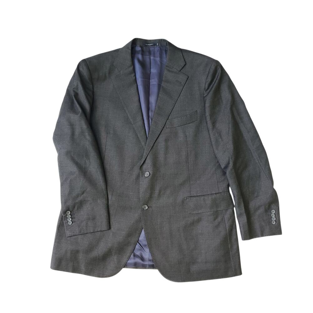 Suit Supply Vitale Barberis Canonico Grey Wool Suit Coat Jacket Surgeon Cuff 50R
